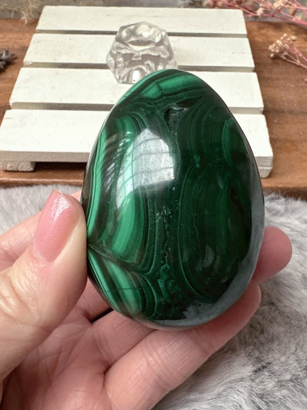 Gorgeous Malachite Egg - Picture 5 of 8